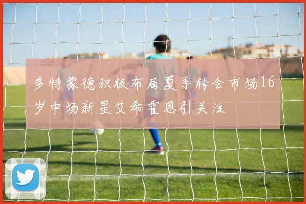 多特蒙德积极布局夏季转会市场16岁中场新星艾希霍恩引关注